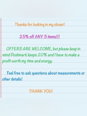 Thanks for taking a look at my closet!